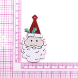 10pcs Big Acrylic Santa Claus Keychain Charms Christmas Pendant DIY Jewelry