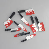 10pcs Double Sided Acrylic Bloody Halloween Dagger Charms for Jewelry Making