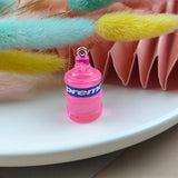 10pcs Large Resin Earring Charms Water Bottle Pendant DIY Keychain Neck