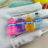 10pcs Large Resin Earring Charms Water Bottle Pendant DIY Keychain Neck