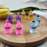 10pcs Large Resin Earring Charms Water Bottle Pendant DIY Keychain Neck