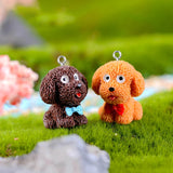 10Pcs Resin Puppy Teddy Animal Charms for DIY Earring Keychain Jewle