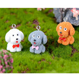 10Pcs Resin Puppy Teddy Animal Charms for DIY Earring Keychain Jewle
