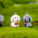 10Pcs Resin Puppy Teddy Animal Charms for DIY Earring Keychain Jewle