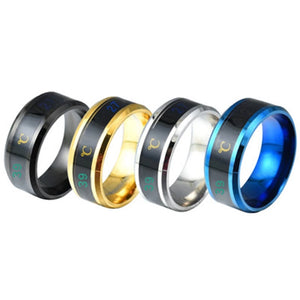 20Pcs Temperature Ring Titanium Mood Emotion Feeling Sensitive Rings Women Men