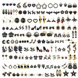 20PCS Enamel Alloy Pendants for Earrings Jewelry Making Purple Yellow Red Pink