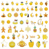 20PCS Enamel Alloy Pendants for Earrings Jewelry Making Purple Yellow Red Pink