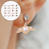 20Pcs Heart Wings Charms, Alloy Pendants for Jewelry Making, Bracelet Keychains