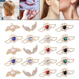 20Pcs Heart Wings Charms, Alloy Pendants for Jewelry Making, Bracelet Keychains