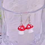 20pcs Colorful Mushroom Resin Charms for Earring DIY Jewelry Making