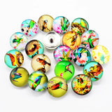 20pcs Woodpecker Snap Buttons Charms 18mm Zoology Glass Fit DIY Snap Bracelets