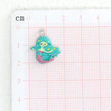 20pcs Mini Mermaid Resin Earring Charms for DIY Jewelry Making F167