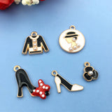 23 Enamel Women Jewelry Hearts Earrings Necklace Keychain Charms Pendant