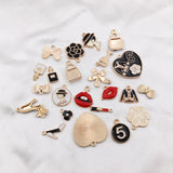 23pcs Lady Shoes Enamel Charms Pendants for DIY Jewelry Making