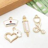 32pcs Medical Nurse Charms for DIY Necklace Bracelet Jewelry Making