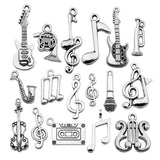 50pcs Music Notes Charms Metal Pendants for Jewelry Making DIY