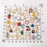 50pcs Enamel Charms for Earrings Bracelets DIY Jewelry Making