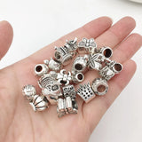 55pcs 55 Styles Alloy European Spacer Beads Charms DIY Bracelets Necklaces
