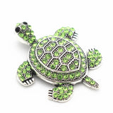 Crystal Tortoise Dangle Charms Necklace Pendant Bracelet Charms
