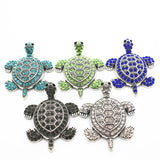 Crystal Tortoise Dangle Charms Necklace Pendant Bracelet Charms