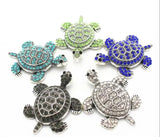 Crystal Tortoise Dangle Charms Necklace Pendant Bracelet Charms