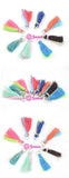 8 Satin Silk 2 Tone Mix Tassel 30mm Tassel Charm Jewelry Bracelet Earring
