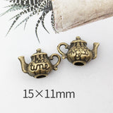 Antique Bronze Alice in Wonderland Fairy Tales Tea Steampunk Victorian Charms