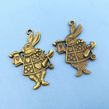 Antique Bronze Alice in Wonderland Fairy Tales Tea Steampunk Victorian Charms