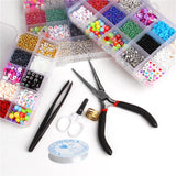 DIY Beads Kit for Bracelet Necklace Letter Heart Charms