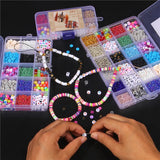 DIY Beads Kit for Bracelet Necklace Letter Heart Charms
