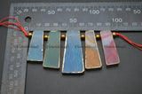 Agate Flat Square Slice Stone Slab Beads DIY Jewelry Making