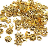 Flower Bead Caps Small Sizes Silver Plated End Caps 100/200pcs