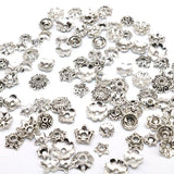 Flower Bead Caps Small Sizes Silver Plated End Caps 100/200pcs