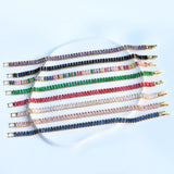 Rainbow Zircon Tennis Bracelet for Women