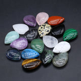 Natural Stone Agate Pendant Water Drop Shape Charms 25x18mm