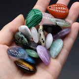 Natural Stone Agate Pendant Water Drop Shape Charms 25x18mm