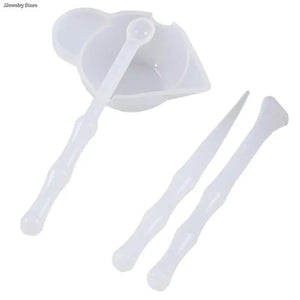 Silicone Mold Epoxy Resin Tools Set DIY Jewelry Making Accessories