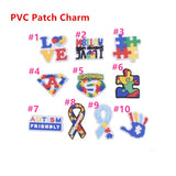 Autism Awareness Jigsaw Piece Charm DIY Patch OPB072 50pcs/Lot