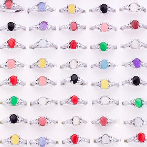 Wholesale Colorful Stone Rings Women's Jewelry Bague Lot