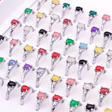 Wholesale Colorful Stone Rings Women's Jewelry Bague Lot