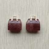 Natural Stone Healing Crystal Reiki Mini Bag Pendant Home Decoration