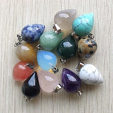 Natural Stone Pendulum Healing Cone Pendants 12pcs/lot