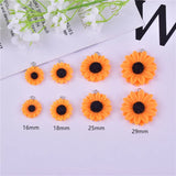 Sun Flower Daisy Resin Charms for Earring Bracelet DIY Jewelry Making