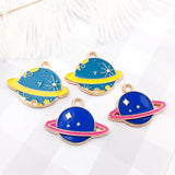Universe Moon Enamel Charm for Jewelry Making DIY