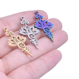 Lotus Flower Pendant Charms for Jewelry Making Supplies DIY Earrings