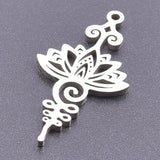 Lotus Flower Pendant Charms for Jewelry Making Supplies DIY Earrings