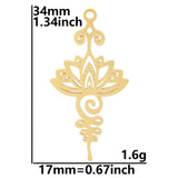Lotus Flower Pendant Charms for Jewelry Making Supplies DIY Earrings