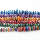 Natural Dragon Veins Onyx Stone Faceted Tyre Beads for Jewelry Making