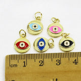 Enamel Eyes Pendant Mix Jewelry Charms for Necklace Making