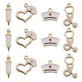 32pcs Enamel Medical Charms for Jewelry Making DIY Necklace